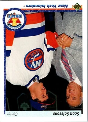 1990-91 Upper Deck - First Round Draft Pick Scott Scissons #357 (RC) - Image 1 of 2