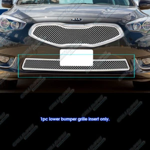 Fits 2014-2016 Kia Cadenza Bumper Stainless Steel Chrome Mesh Grille Insert - Picture 1 of 3