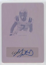 2020 Leaf Valiant Printing Plate Magenta 1/1 Grant Delpit Rookie Auto RC 4z8