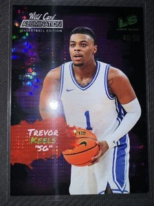 2022 Wild Card Trevor Keels Rookie SP Purple Light Show /50 RC #LS-22 - Picture 1 of 3