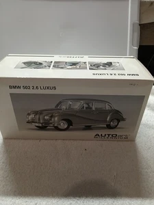 AUTOart Millennium 1/18 BMW 502 LUXUS 2.6 Silver Beige Metallic 1958DIECAST READ - Picture 1 of 10