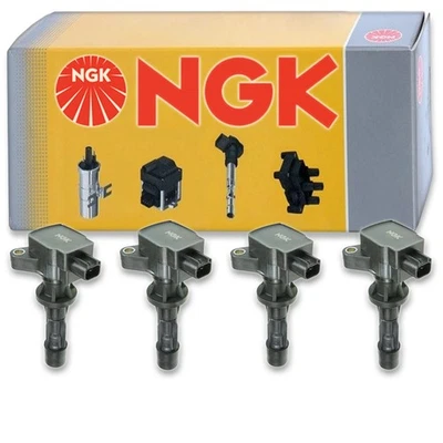 Bobina de encendido NGK de 4 piezas para Ford Fusion 2006-2009 2,3 L L4 - Bujía Tune du Foto 1 de 4
