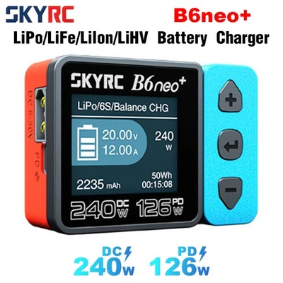 SKYRC B6neo+ Smart Charger DC240W PD126W Balance Charger XT60/Type-C Entlader - Bild 1 von 4