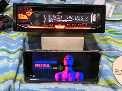 autoradio jvc kd-r774bt bluethot cd usb aux  1 rca x over uscita sub  equalizzat - Immagine 1 di 4