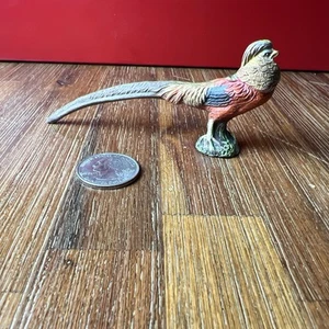 Vintage Elastolin Composite Pheasant Figurine Toy - Picture 1 of 5