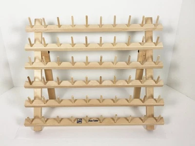 NEW 60 Spool Wood Thread Rack Holder June Taylor Sewing Embroidery Organizer - Image 1 of 4