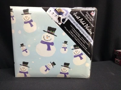 Winter Snowman Postbound Scrapbook Photo Picture Holiday Memories Album Stickers - Image 1 of 4