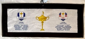 Toalla de golf Ryder Cup 2025 Bethpage equipo negro Europa EE. UU. rosters trofeo nueva - Imagen 1 de 5