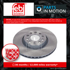 2x Brake Discs Pair Vented fits AUDI TT 8J3, 8J9, FV Front 1.8 2.0 2.0D 2006 on