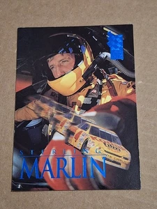 Tarjeta de carreras NASCAR 1995 STERLING MARLIN PRESS PASS VIP lámina azul #18 - Imagen 1 de 2