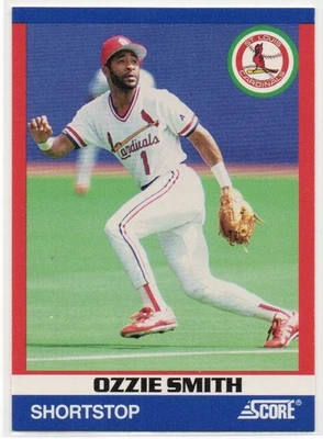 Ozzie Smith 1991 Score 100 Superstars #18  St. Louis Cardinals  Hall of Fame - Image 1 of 2