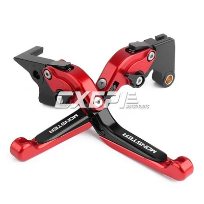 Per DUCATI MONSTER 696 796 695 620 400  Leva frizione freno CNC per moto - Immagine 1 di 4