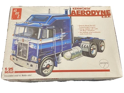 1982 AMT Ertl Kenworth Aerodyne Cabover 1/25 Semi Truck Model Kit 6652 Open Box - Image 1 of 4