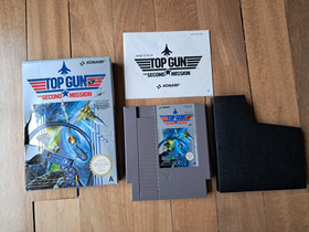 Top Gun: The Second Mission Nintendo Nes game, 1990 complete box, manual working