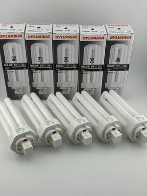 ⚡️5 Lot⚡️ Sylvania 32W Dulux T/E Compact Fluorescent Lamp 4 Pin 2700K - Image 1 of 4