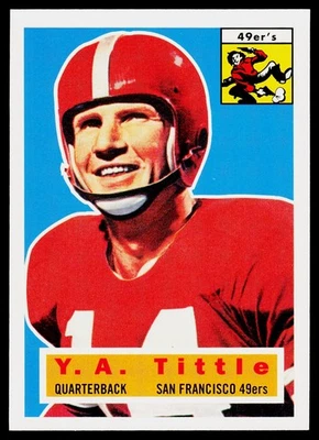 Y.A. Tittle, 1994 Topps Archives 1956, #86, San Francisco 49ers, - Image 1 of 2