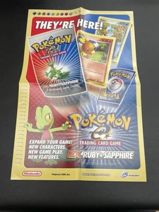 Pokemon 2003 EX Ruby & Sapphire TCG Promo Poster 12" x 18" NOS Never Used, Rare - Picture 1 of 8