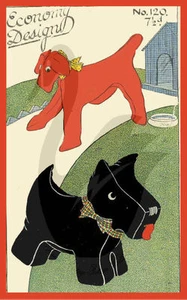 Vintage Reproduction Scottie Dog & Terrier Economy Design Pattern - Picture 1 of 1