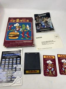 Vintage 1983 Mattel Electronics Intellivision BurgerTime Video Game - Picture 1 of 12