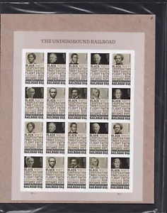 Scott #5843a (5834-43) Underground Railroad Sheet of 20 Forever Stamps Sealed UV - Picture 1 of 3