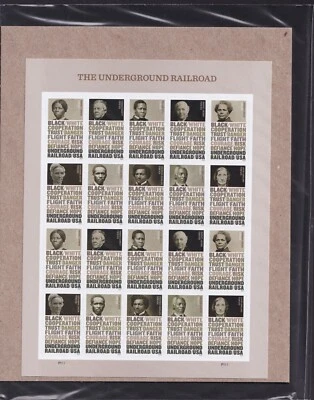 Scott #5843a (5834-43) Underground Railroad Sheet of 20 Forever Stamps Sealed UV - Image 1 of 3
