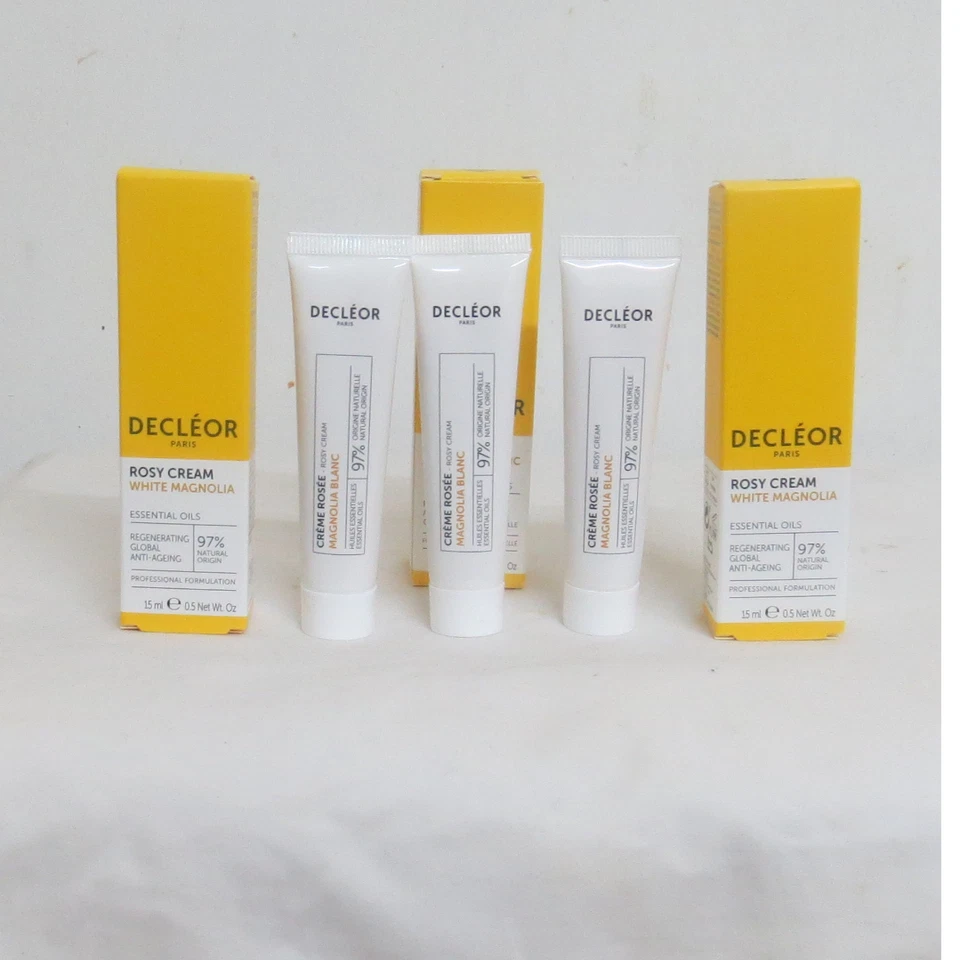 Creme hidratante antienvelhecimento Decleor White Magnolia Blanc rosado 15ml x 3 (45ml) - Imagem 1 de 1
