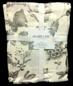 Shabby Chic Easter Tablecloth Spring Bunny Rabbit Dining cotton oblong 60x120 - Picture 1 of 4
