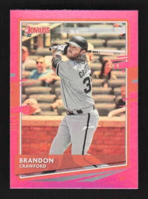 Brandon Crawford  2020 Donruss  Holo Pink San Francisco Giants #189 - Image 1 of 2