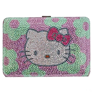 Judith Leiber Hello Kitty Minaudiere Crystals Evening Bag Clutch NEW gyuhj - Picture 1 of 24