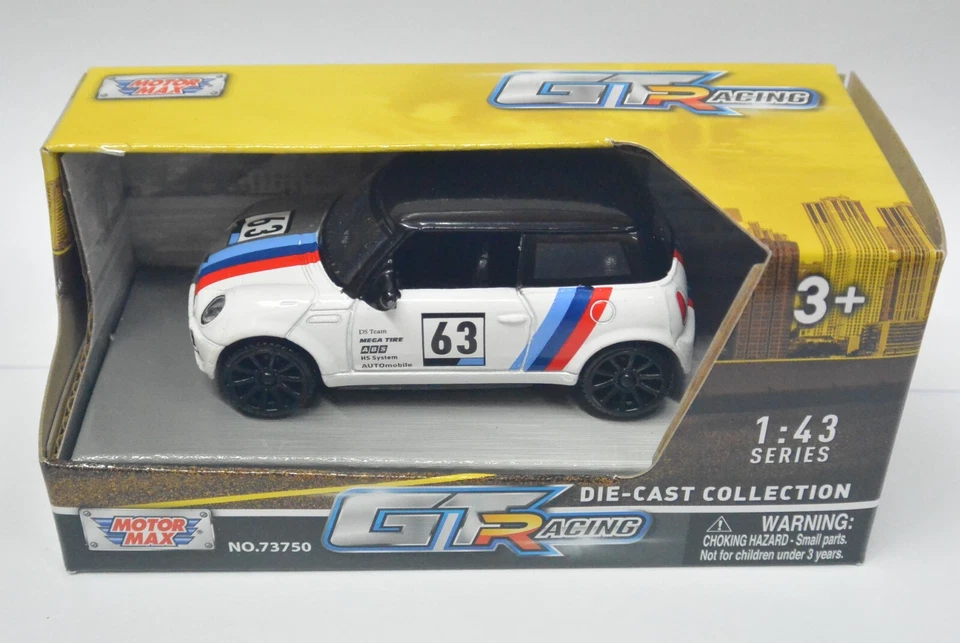 MOTORMAX 1:43 GT Racing DieCast car - Mini cooper - Image 1 of 1