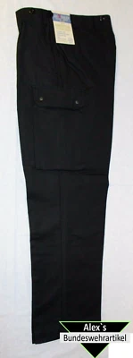  Bundeswehrhose Moleskinhose Feldhose m Reißverschlus orig Leo Köhler Schwarz - Bild 1 von 4