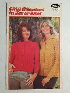 Patons Knitting Pattern Book - 321 Ladies Women Jet Skol Jumper Sweater Cardigan - Picture 1 of 10