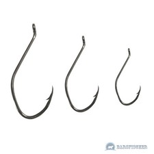 5 Stk. YORK CAT FISH WALLERHAKEN, 2/0-6/0 BLACK NICKEL WELSHAKEN, CATFISH HOOKS