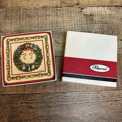 Pimpernel Drink Coasters "12 Days of Christmas" Set of 6 England Vintage EUC - Image 1 of 4
