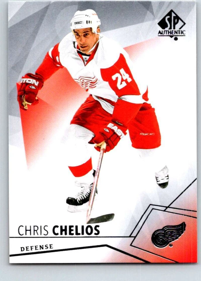 (HCW) 2015-16 Upper Deck SP Authentic #8 Chris Chelios Red Wings - Image 1 of 1