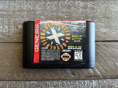 Revolution X Sega Genesis Game (1995) - Shooter - Acceptable Condition - Image 1 of 2