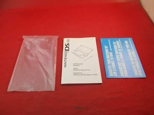 Nintendo DS Lite Console System Instruction Manual Booklet + Insert + Bag a - Picture 1 of 3
