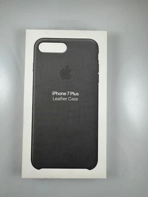 open Box Original Genuine Apple Leather Case for iPhone 7 Plus 8 Plus Storm Gray - Image 1 of 4