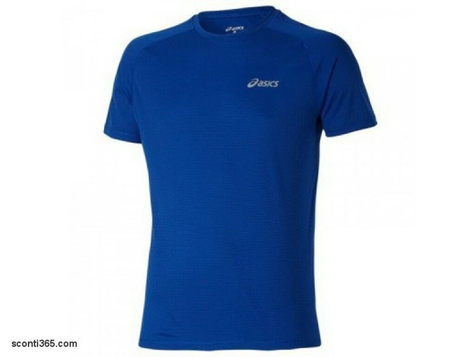 Asics Camiseta Ss Superior,Hombre - Artículo 110407-8129 (Airforce Blue Spiral ) - Imagen 1 de 2