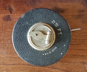 Vintage TAPE MEASURE, HAND CRANK METAL 25 ft. GC - Picture 1 of 4