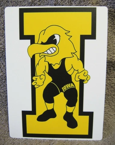Iowa Hawkeyes Wrestling Herky Magnet **Brand New** Rare Collectable Cover