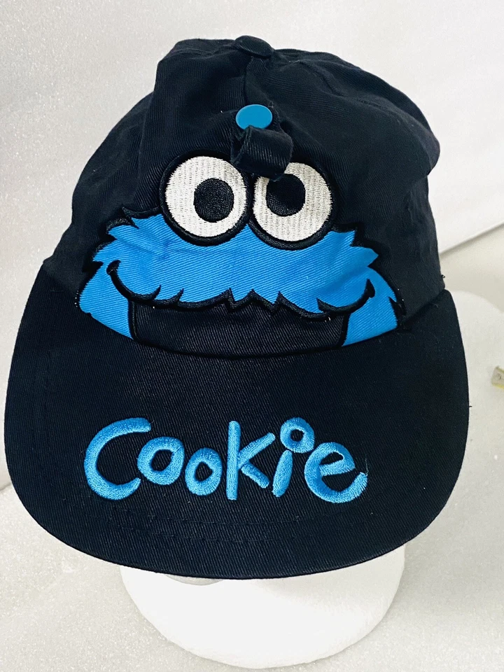 Gorra gorra de pintores de monstruos galletas de calle sésamo negra vintage Foto 1 de 4