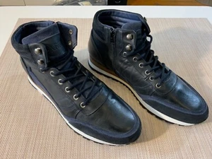 Zapatillas altas Parc City Boot co de cuero azul para hombre talla 11 - Imagen 1 de 7