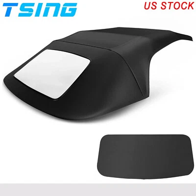 1× New Black Convertible Soft Top w/ Window for Chrysler Sebring 1996-2006 - Imagem 1 de 4