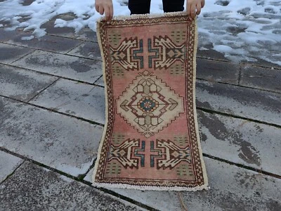 Oushak Runner Vintage Turkish Kilim Rug Decorative Handmade Oriental Wool Carpet - Image 1 of 4