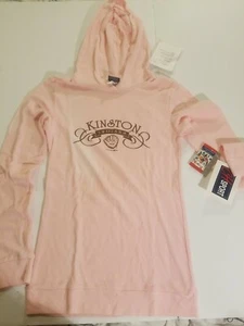 Vintage Kinston Indians Long Sleeve Thermal Hoodie Womens Medium  - Picture 1 of 11