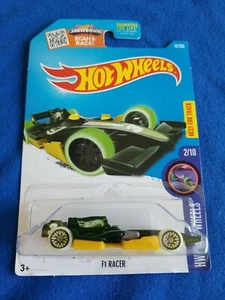 Hot Wheels F1 RACER 2016 Verde 47/250 LITTLE BEND Ruote Luminose - Foto 1 di 4