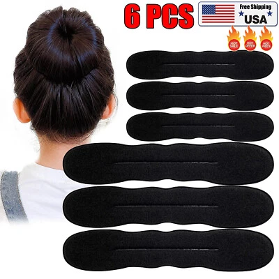 6x Magic Baler Hairspray Baler Sponge Scrunchie Hair Accessories DIY Hair Tools - Image 1 of 4