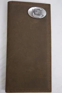 ZEP-PRO South Carolina Gamecocks Crazy Horse Leather LONG Roper WALLET Tin Box - Picture 1 of 12