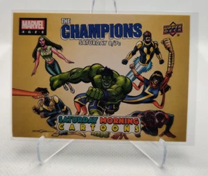 2021 Marvel Ages Trading Cards Saturday Morning Cartoons #SMC-6 Champions - Picture 1 of 2